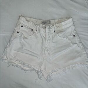 Abercrombie Curve Love High Rise Mom Denim Short